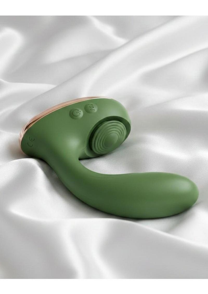 The Swan Reign™ Rechargeable Air Pulse & G-Spot Massager