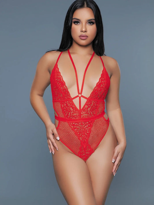 Elise Red Bodysuit